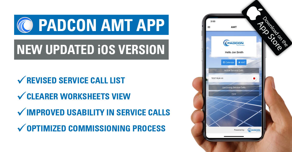 PADCON AMT RELEASE -  NEW iOS VERSION Now available in the app store